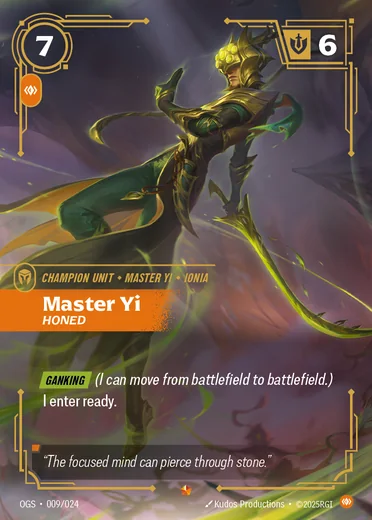 Yi, Honed